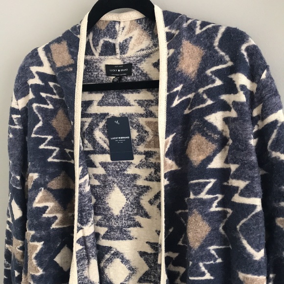 NWT Lucky Brand Fringe Sweater - Picture 2 of 6